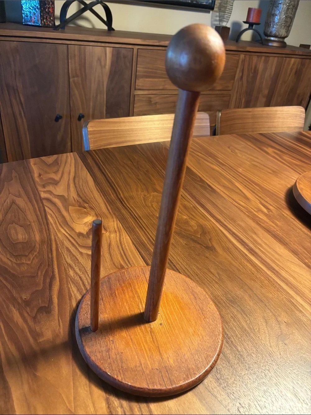 MCM Dolphin Teak Paper Towel Holder